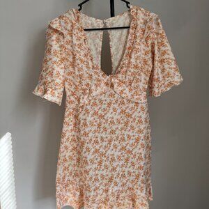 White + Yellow Summer Dress
